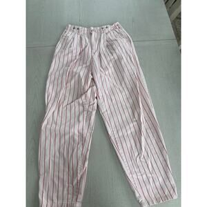 Vintage 100% Cotton Michael Sport Pinstripe Pants 80s Pop ()